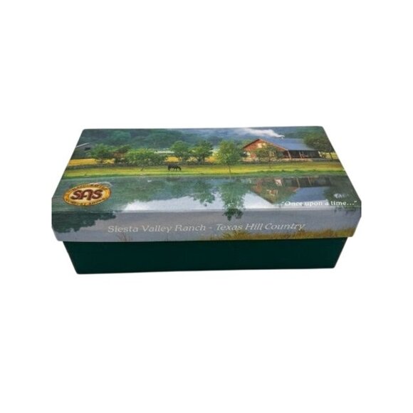 NWT SAS Womens Genuine Leather Weave Chestnut 8.5 NARROW Loafers - Picture 2 of 11